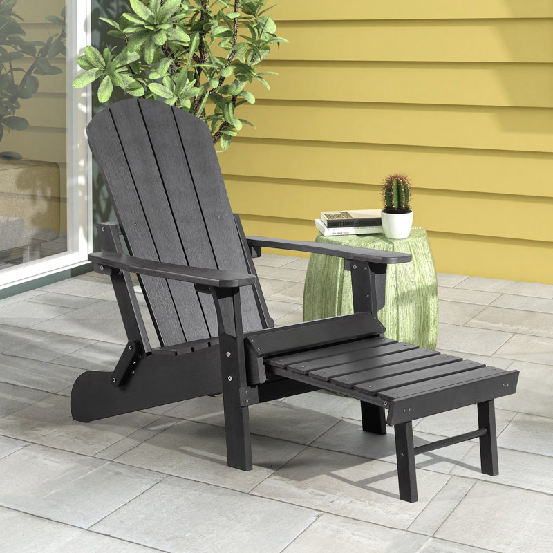 Chaise Adirondack, Gris foncé