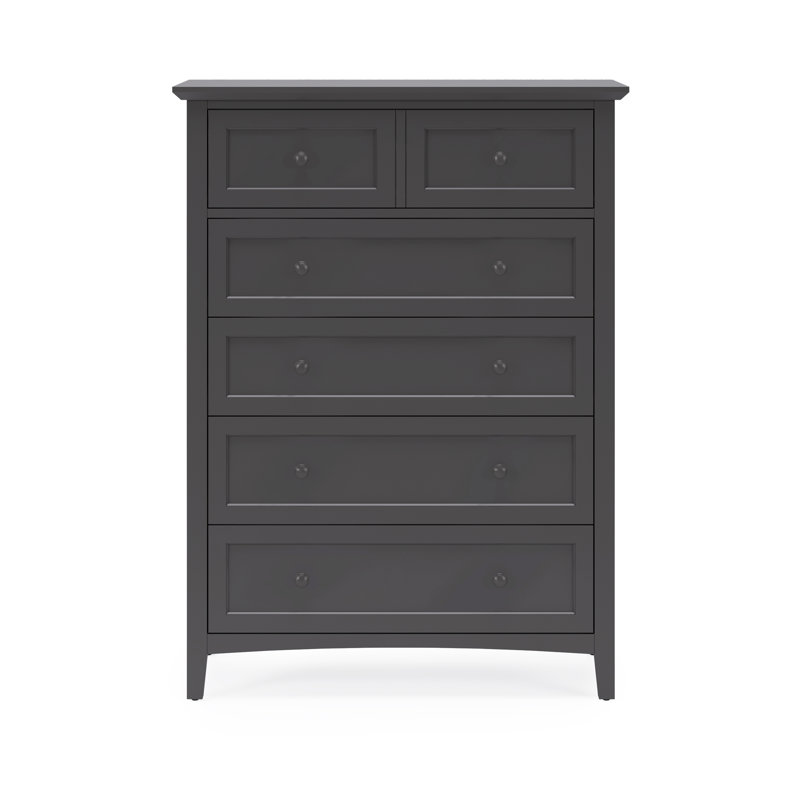 Commode 5 tiroirs Renee, Noir