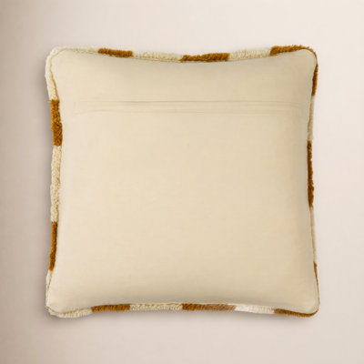 Raven Checkered Wool Throw Pillow