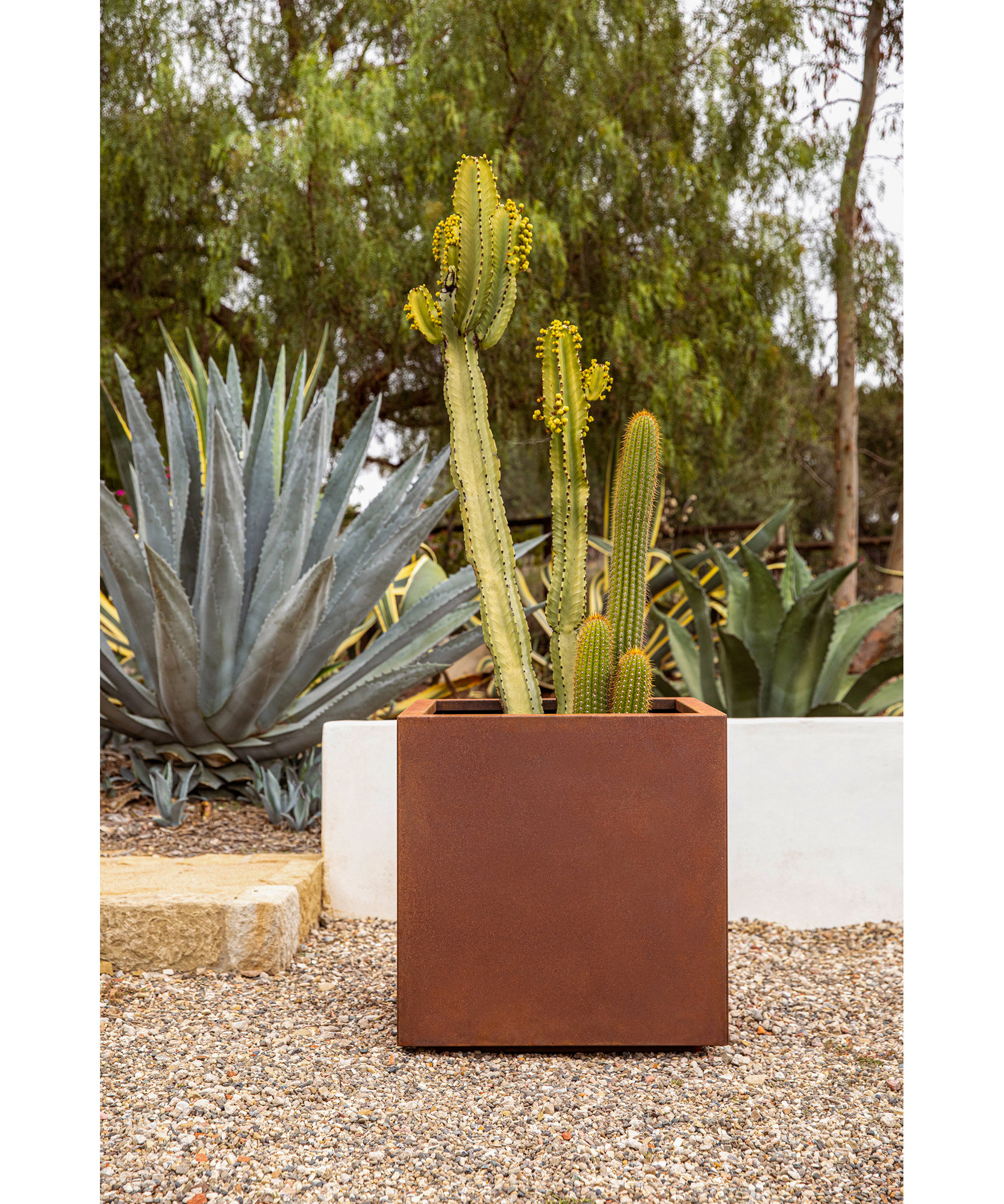 Veradek Corten Steel Cube Planter - Thumbnail 2