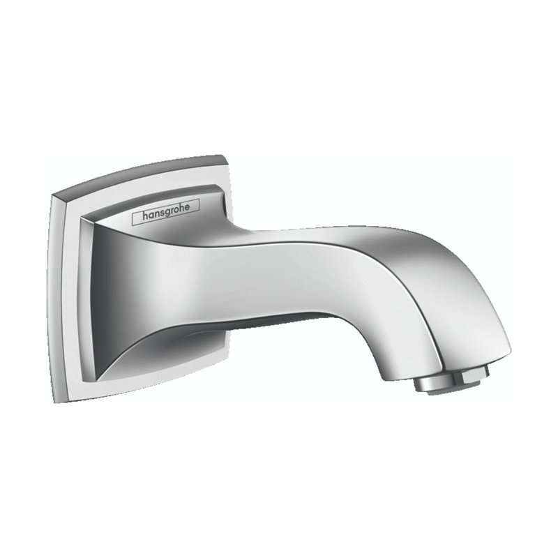 Metropol Classic Wall Mounted Tub Spout, Chrome