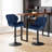 Dequavious Swivel Upholstered Adjustable Height Counter Stool with Metal Frame-1219809669