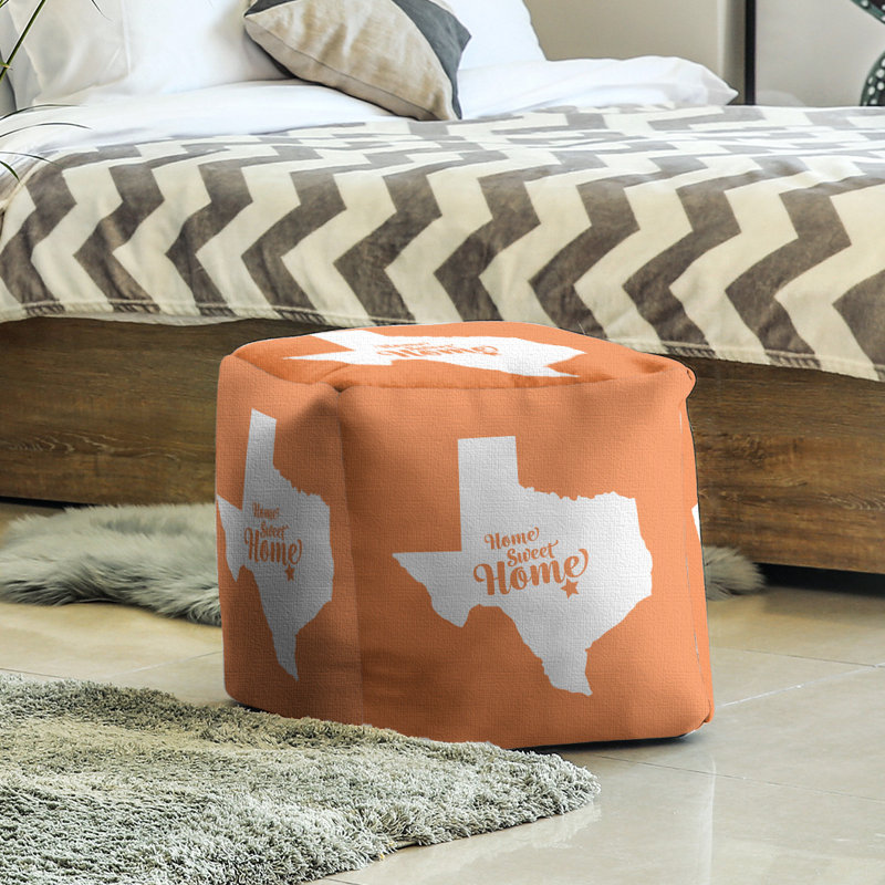 Repose-pieds à cubes austin the home, Orange