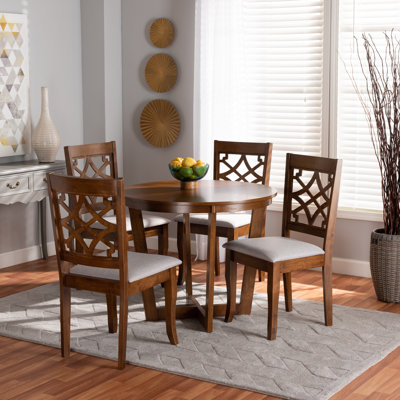 5 - Piece Solid Oak Dining Set