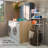 Freestanding 3-Tier Over-the-Toilet Bathroom Storage Organizer-1867689005