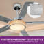 Ventilateur de plafond 52 po avec lustre moderne 52 po avec lumières et télécommande-131440016-131440020