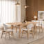 Ensemble de salle à manger extensible avec chaises rembourrées-128494190-134325815