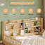 Lits avec rangement, lit de sol Montessori en pin massif pour chambre d'enfant-1367130061