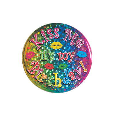 Embrasse-moi, c'est mon anniversaire! Bouton