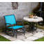 Fauteuil oscillant (bleu, gris foncé)