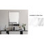 Miroir mural en forme de rectangle biseauté étagé moderne Odelia-1329851071