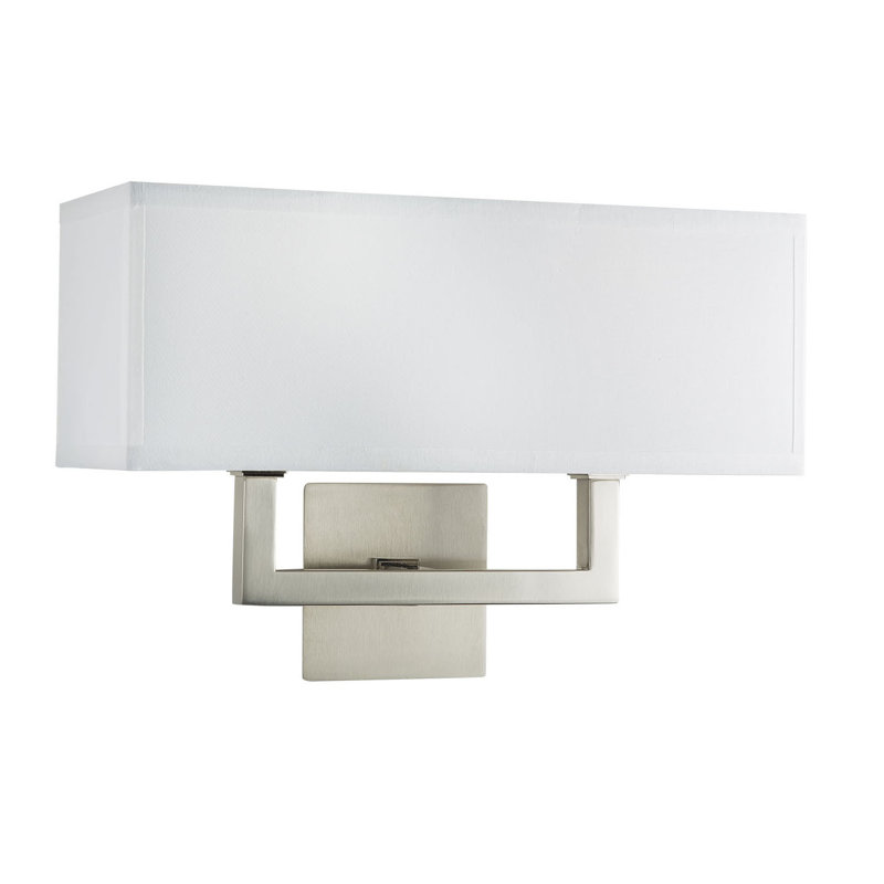 Harland Aluminum Flush Mounted Sconce, Brushed Nickel