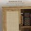 Armoire de rangement en rotin 64 po avec tablette réglable