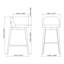 Tonia Bar/Counter Stool - Texan Burnish Guardian Seat - Domasco Frame-2065357561-2057872553