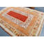 Tapis turc rétro de style bohémien Oushak - rouge / jaune