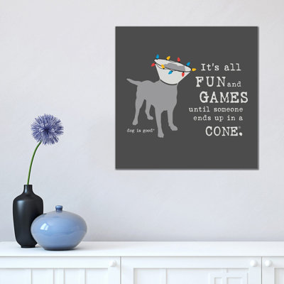 Fun and Games Holiday 1 Piece Wall Art on Canvas