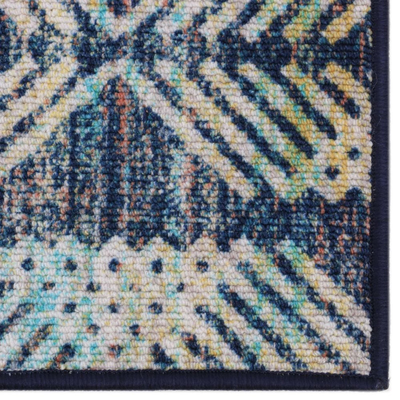 Tapis bleu area Kacie, Rectangle 3 pi x 5 pi