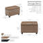 Winston Porter Hima 27.5" Wide Faux Leather Storage Bench-1535565766