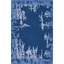 Tapis bleu marine / blanc touffeté à la main Lavonne-1370838362