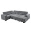 Canapé modulaire en U avec sièges réglables, canapé-lit avec méridienne de rangement et canapé-lit Modern-318818159