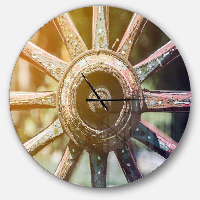 Horloge murale Swigart Farmhouse Designart, Grand