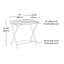 Table d'appoint, finition brune