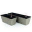 2 pots de fleurs d'intérieur et d'extérieur intelligents - tissés à la main, système d'auto-arrosage gris pour les changements de temps, étapes d'assemblage simples pour jardinière rectangulaire pour tous les jardins et espaces faits à la main, attrayants, faciles-1999932135-1999932134-2009282730