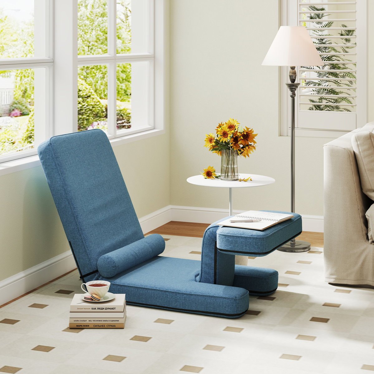 Latitude Run® Modern Sleeper Convertible Chair Adjustable Backrest ...