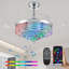 Ventilateur de lustre RVB 36 "avec haut-parleur-1666099376