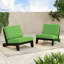 Ensemble de sièges d'extérieur 2 pièces avec coussins pour patio ou jardin Polett-646248093-641841127
