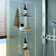 Kaeden 3 Tiers Chrome Bath Glass Cabinet Hanger Over Door Shower Caddy Organiser Rack