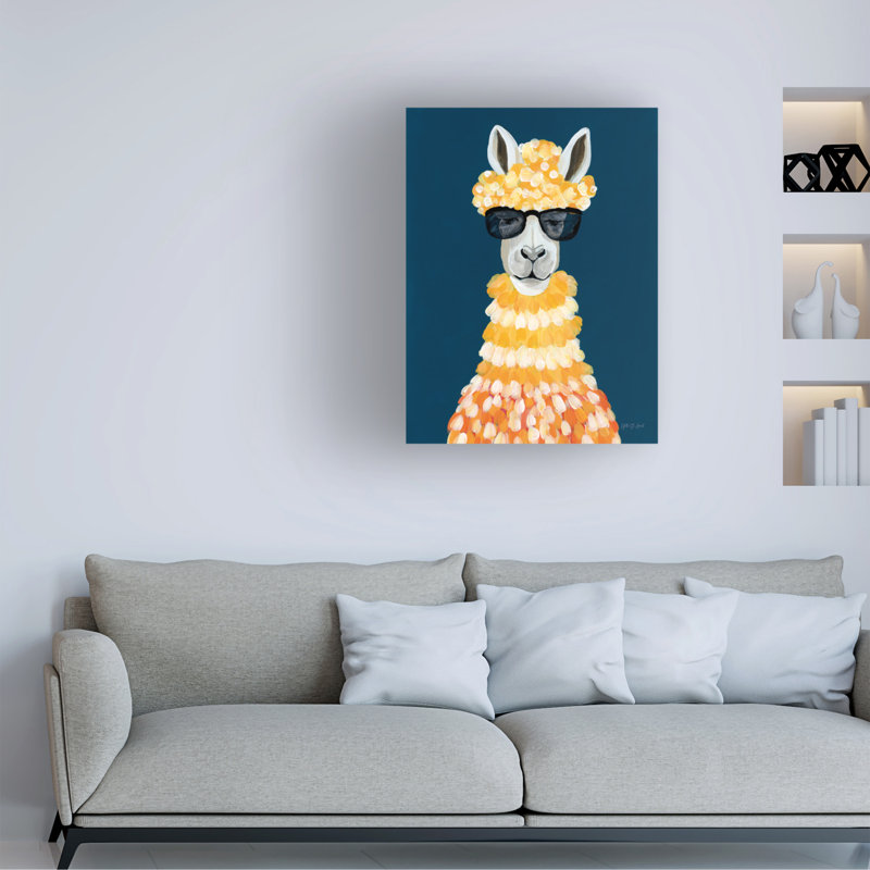 Art mural sur toile «Alpina» de la bologette «bolivette St. Amant», H 19 po x l 14 po