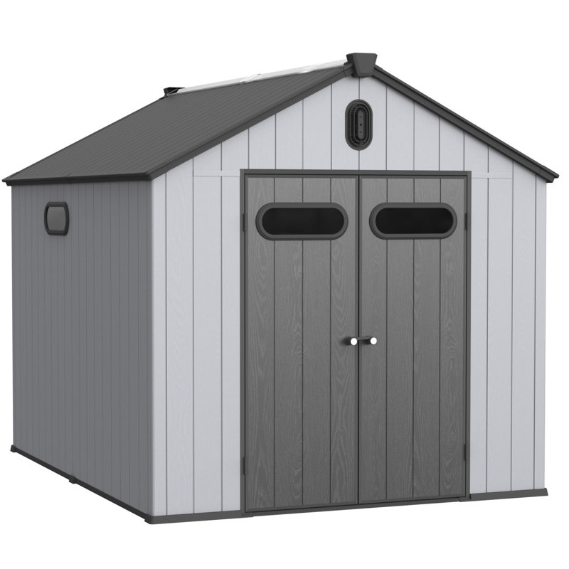 XWT013-1 8*10Ft Resin Plastic Storage Shed
