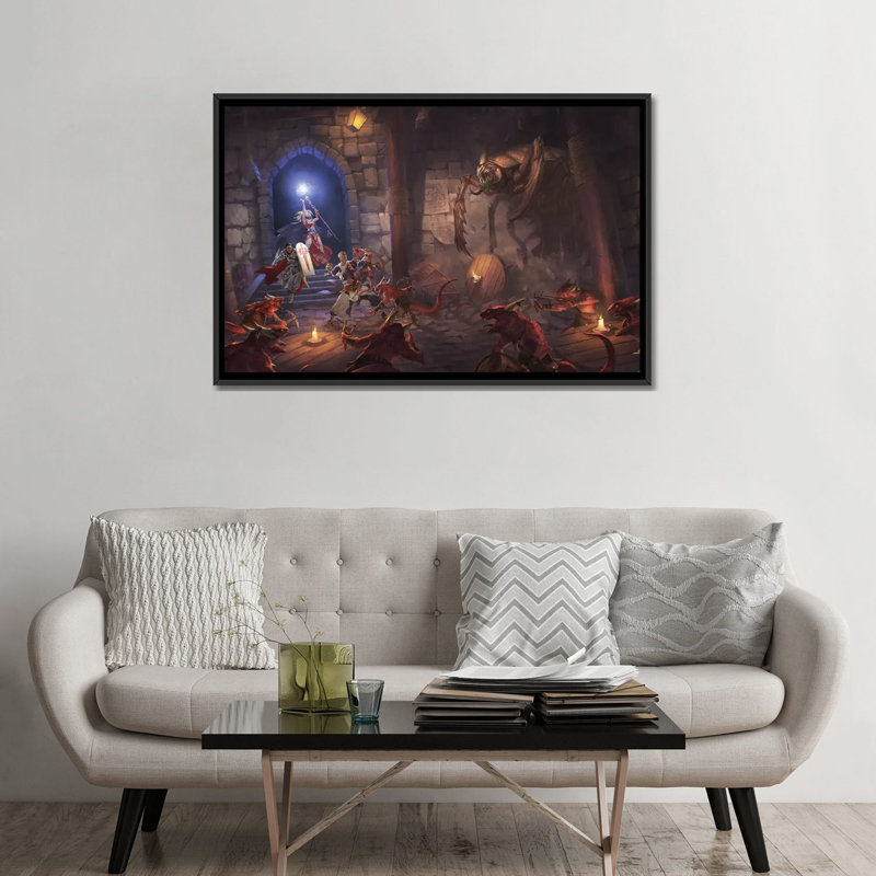 «Welcome To Pathigner», reproduction d'art sur toile encadrée, H 48 po x l 32 po, Noir