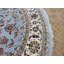 Tapis noué la bleu/beige 9 pi 10 po one-of-kind à la main Draeger