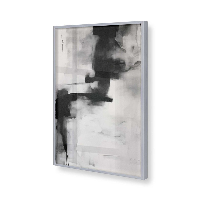 Monochrome Whisper I Print, Polished Chrome Framed, 21.25" H x 17.25" W