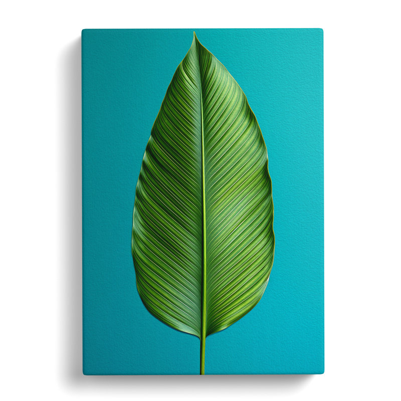 Palm Leaf Minimalism - No Frame Print, 50cm H x 35cm W x 3cm D