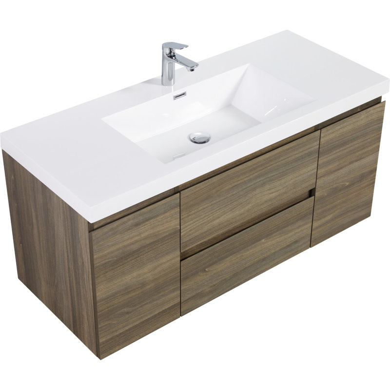 48" Floating Bathroom Vanity With Sink