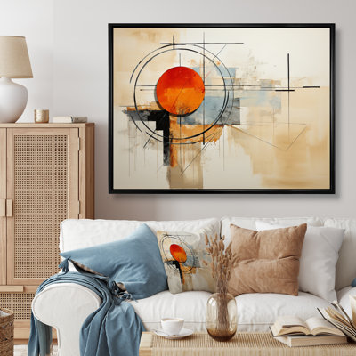 " Brown Suprematism Geometric Symphony I "