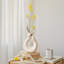 Vase blanc à fleurs pour décoration de fête de mariage