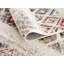 Tapis intérieur crème / rouge Boho de 5 pi x 5 pi (5 pi 3 po x 5 pi 3 po) Safran-405797633