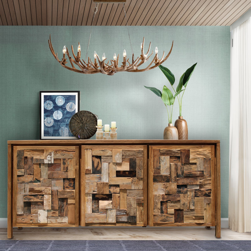 Crédence en bois teck large 71" Hartly