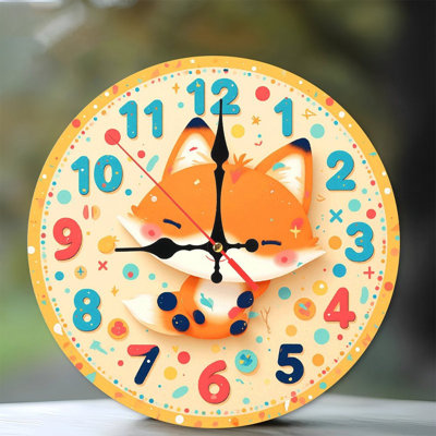 Fox Themed Wall Clock