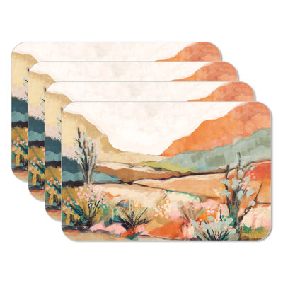 Ensemble de napperons réversibles faciles d'entretien Millwood Pines Southwest Basin