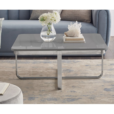 Table basse à piédestal avec rangement pour chambre Aili