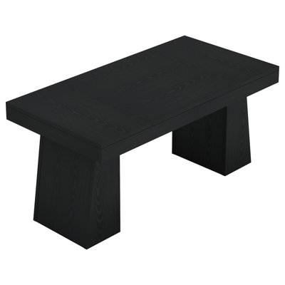 55" Home Office Desk with Double Pedestal, Simple Executive Desk