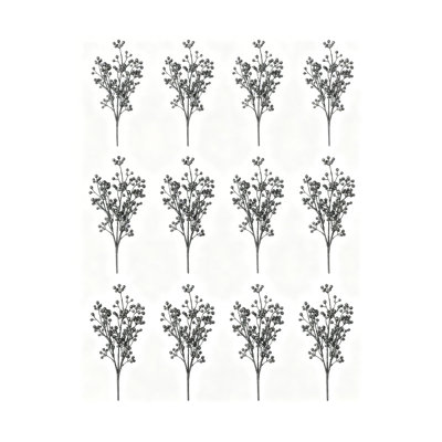  Artificial Black Berry Branch – Decorative Spray For Vase Arrangements, Table Centerpieces & Seasonal Home Décor – Flexible Plastic Floral Accent, 14.5" Tall, Pack Of 12