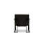 Fauteuil Motivo en similicuir noir avec structure thermolaquée noire