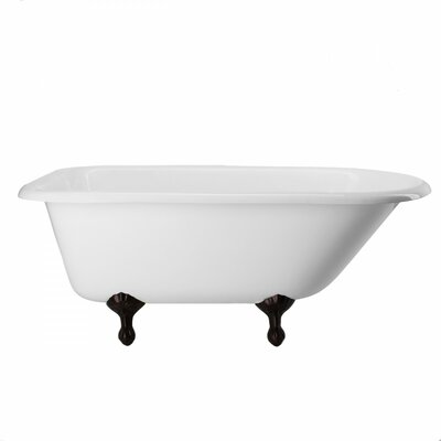 Heritage 61"" x 30"" Clawfoot SoakingÂ Cast Iron Bathtub -  Chevington, CH60RT3WRBBM