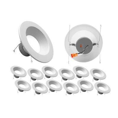 6'' Selectable Color Temperature 10.26 Watt Dimmable Air-Tight LED Retrofit Recessed Lighting Kit